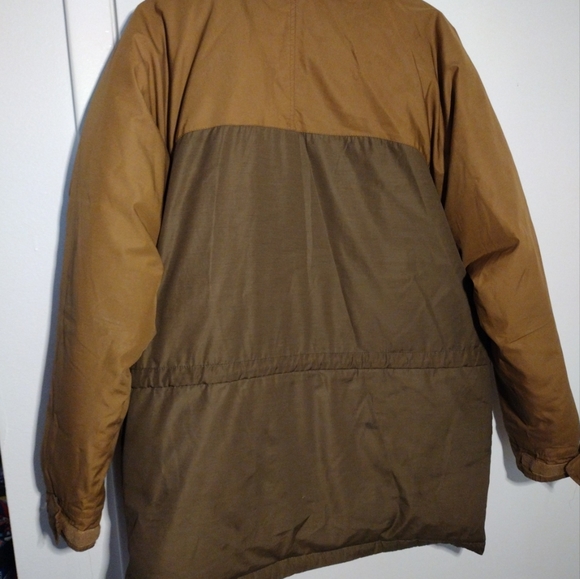 VINTAGE 80'S SNOW GOOSE/CANADA GOOSE DOWN MEN JACKET SIZE S Two-tone Brown - Picture 8 of 8